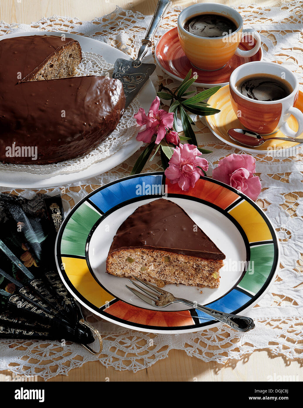 Spanish vanilla cake, Spain Stock Photo Alamy