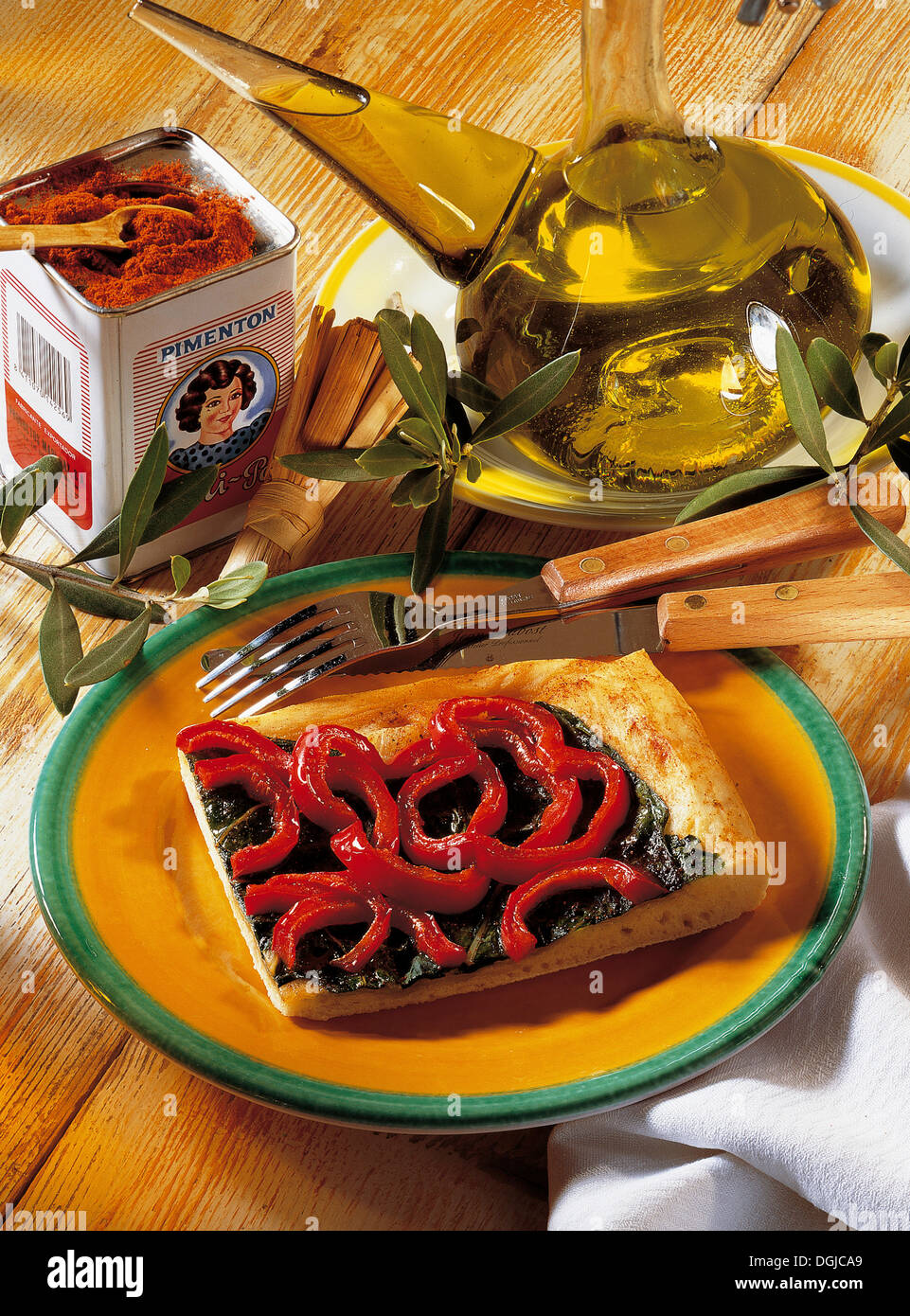 Spanish sheet cake, Spain Stock Photo Alamy