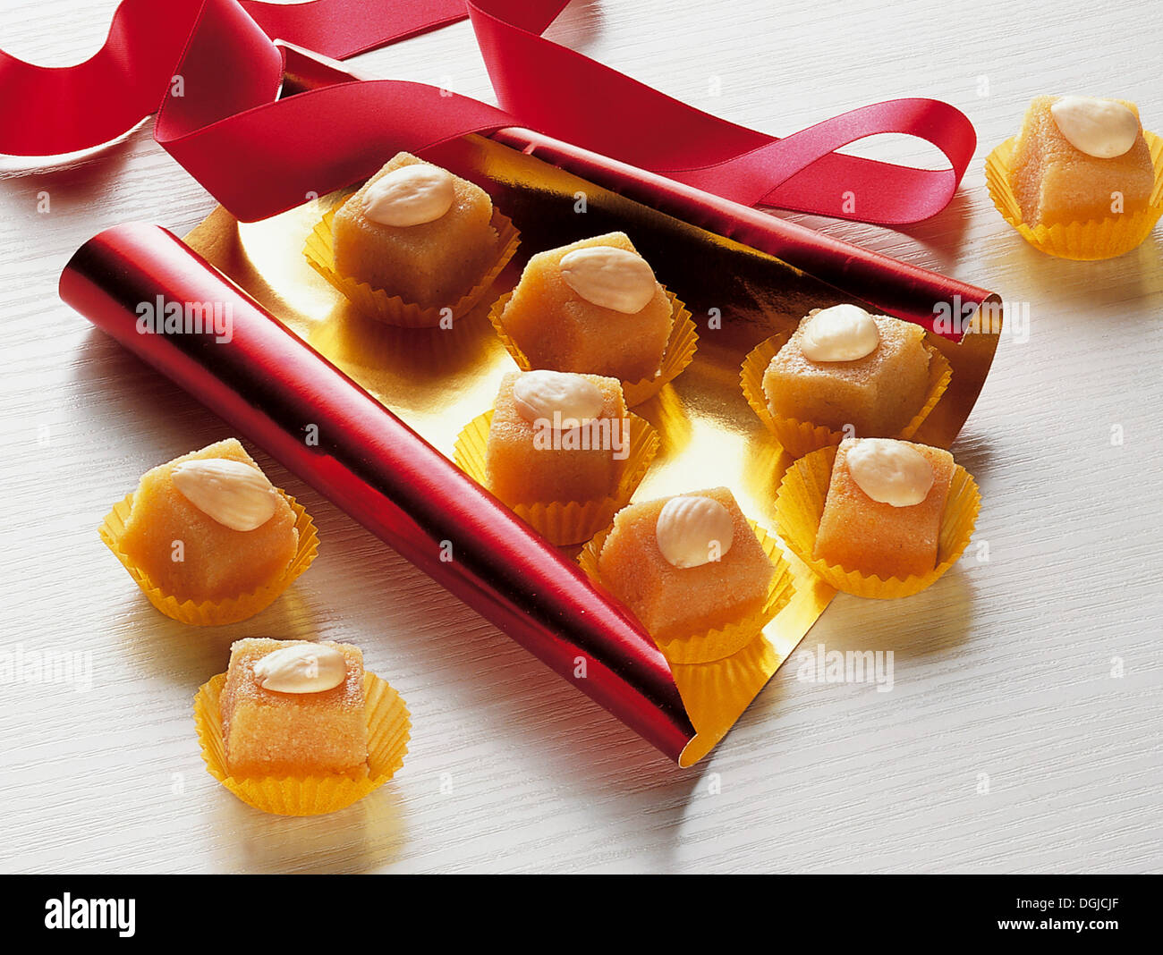 Spicy almond confectionery, Spain. Stock Photo