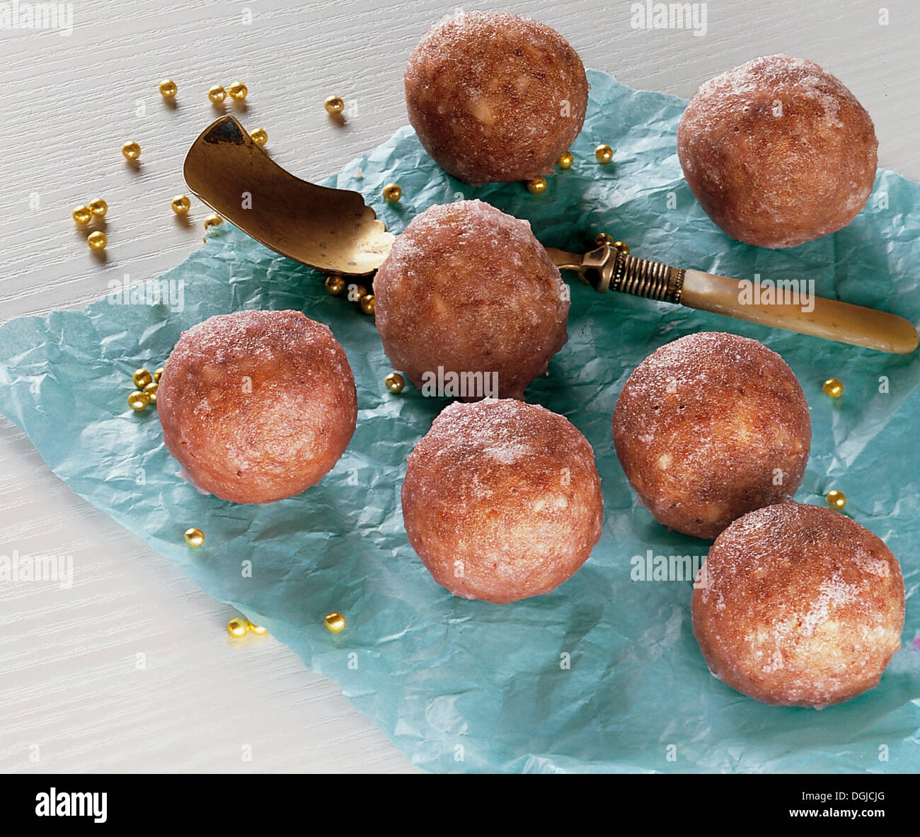 Refined almond balls, Tunisia. Stock Photo