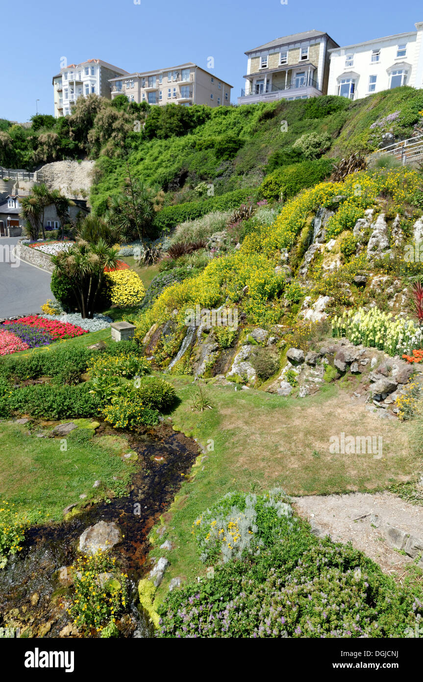 Ventnor Cascade Gardens, Ventnor, Isle of Wight, England Stock Photo