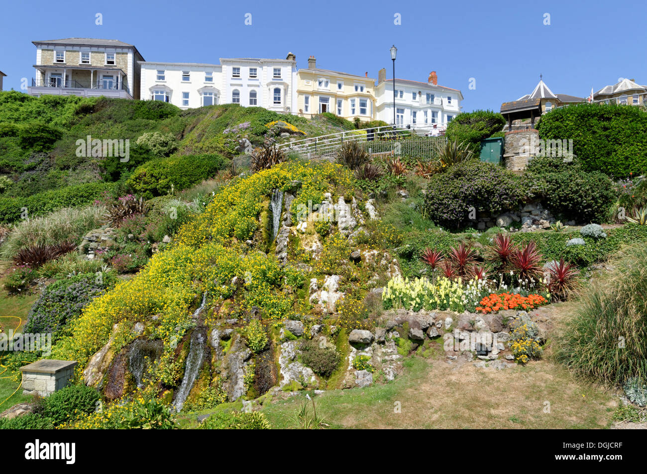 Ventnor Cascade Gardens, Ventnor, Isle of Wight, England Stock Photo