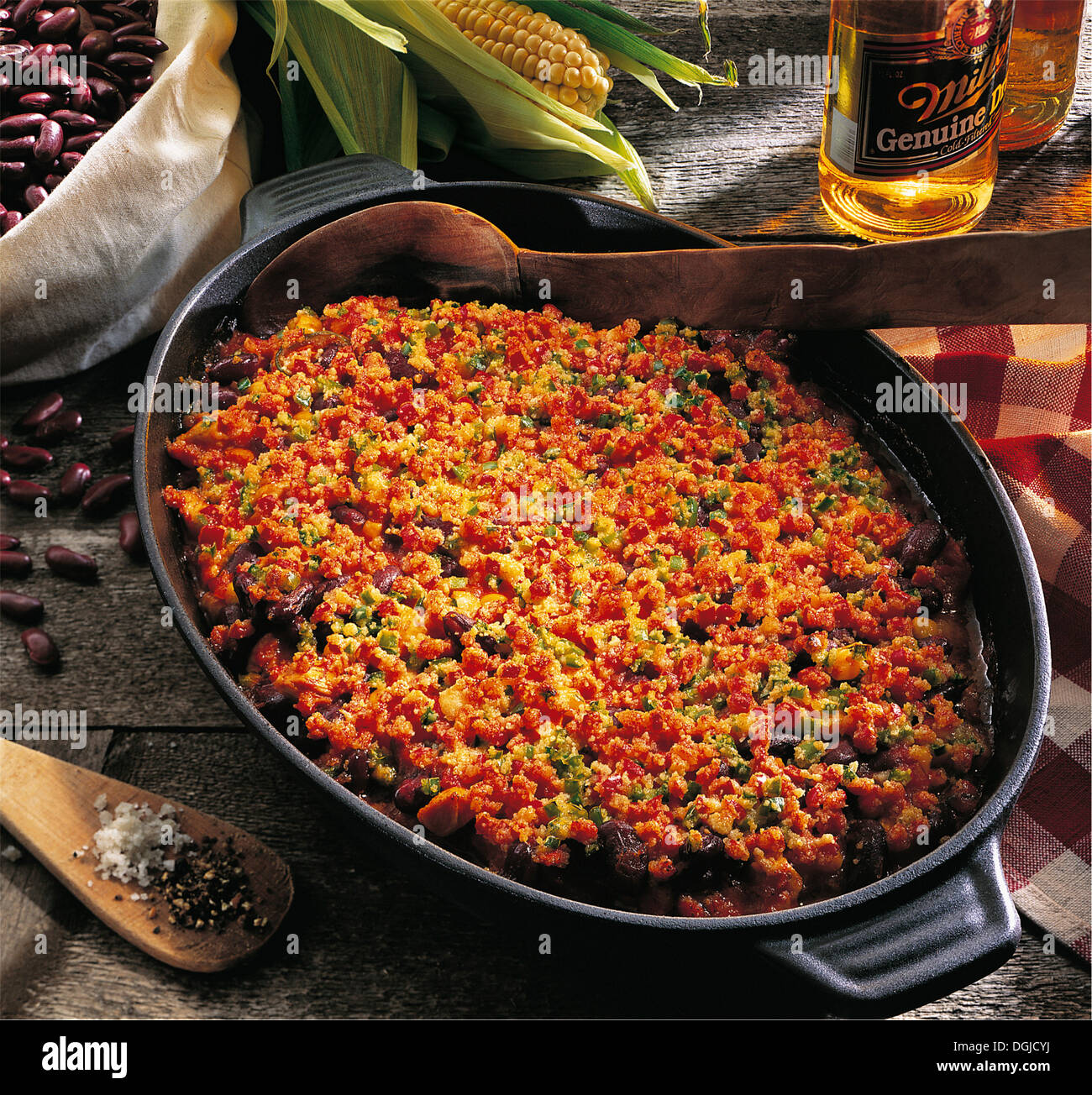 Texan chili bake, USA. Stock Photo