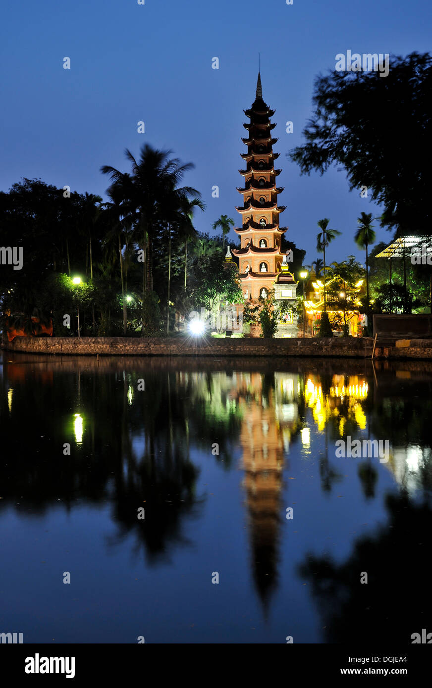 Tran Quoc Pagoda, Hanoi, Vietnam, Southeast Asia Stock Photo