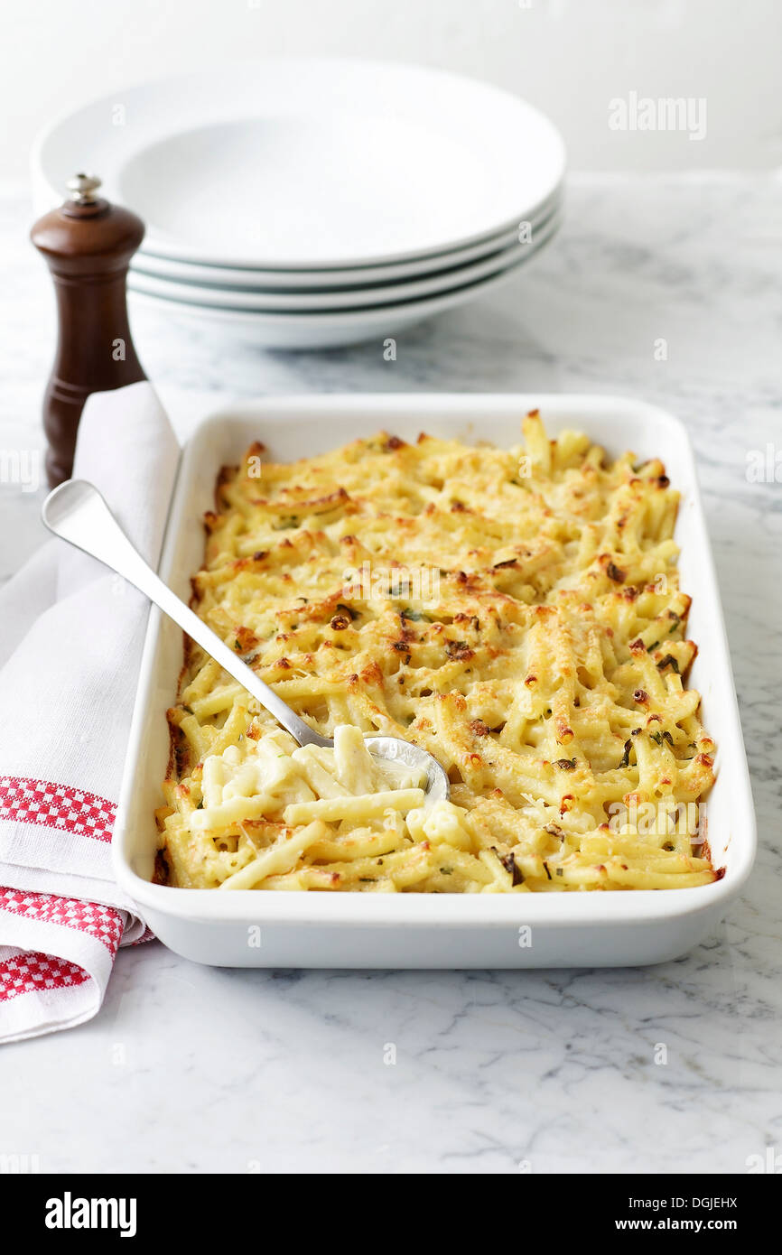 Macaroni pasta bake Stock Photo