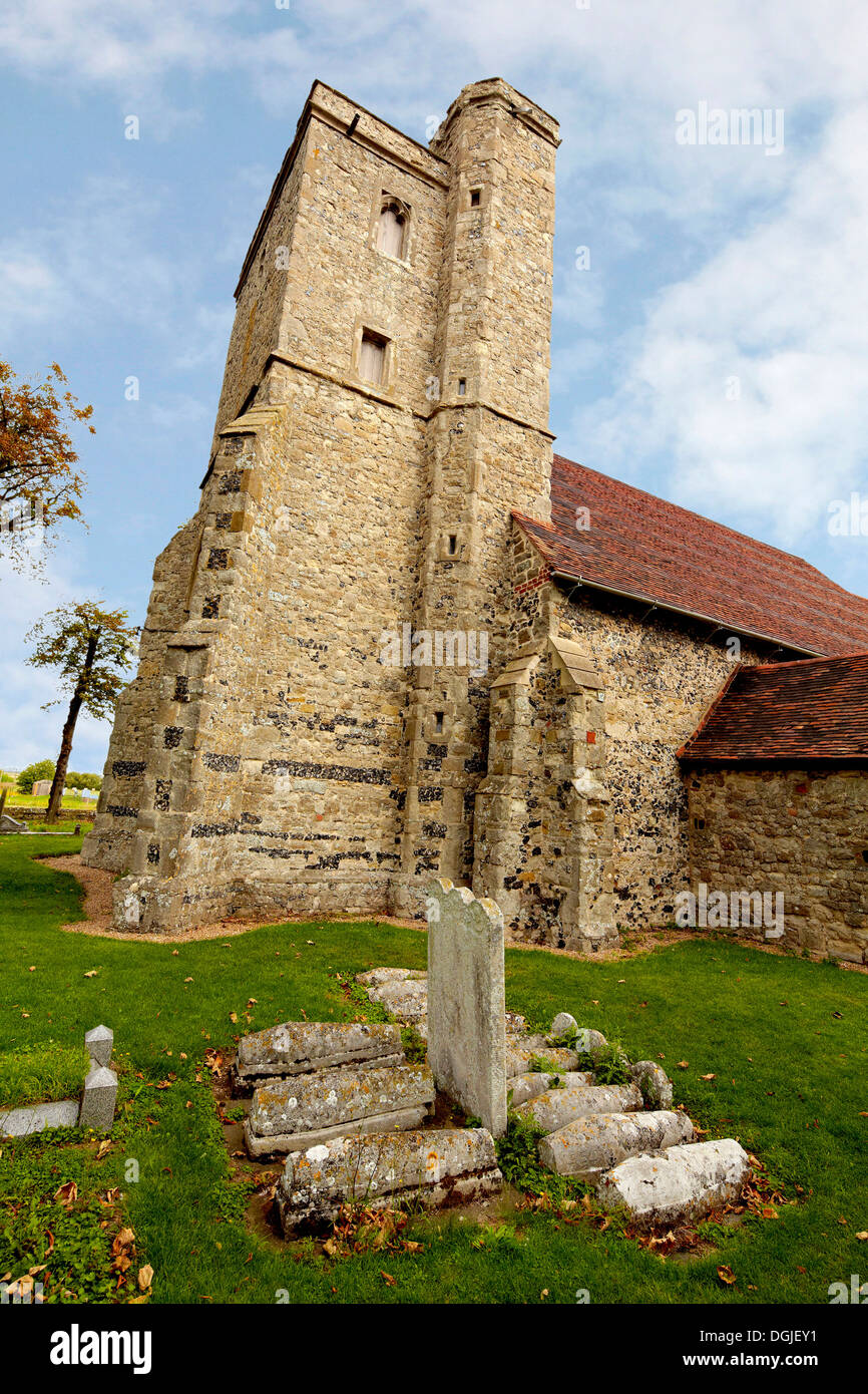 Cooling Church which is the setting of the opening chapter in Charles Dickens Great Expectations. Stock Photo