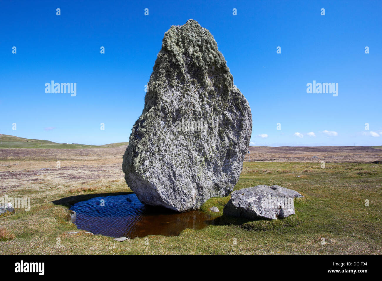 Bordastubble Standing Stone. Stock Photo
