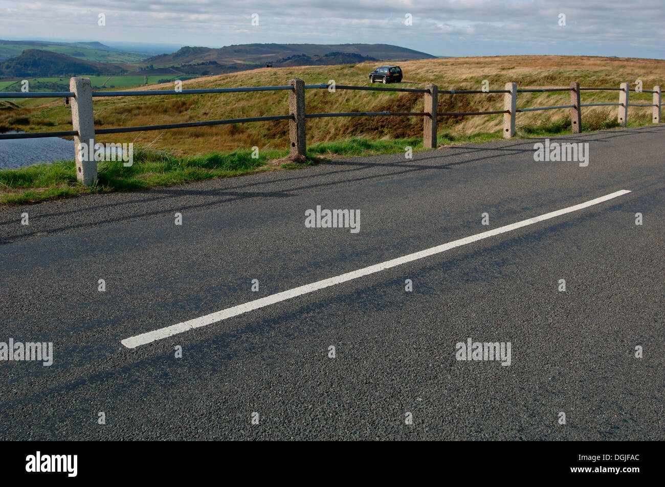 Road On The Staffordshire Moorlands Stock Photo Alamy