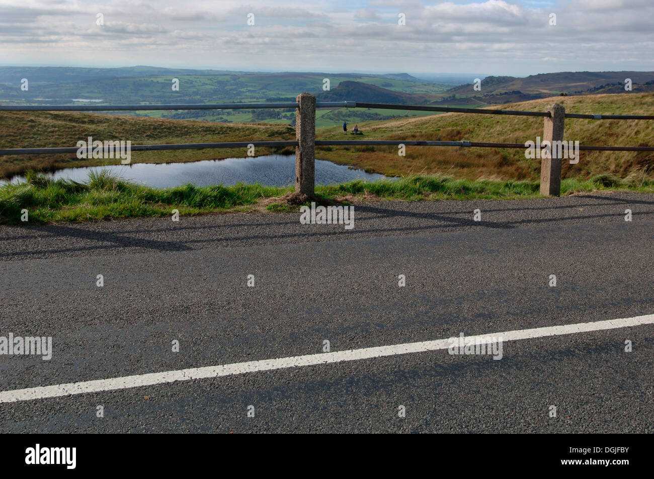 Road On The Staffordshire Moorlands Stock Photo Alamy
