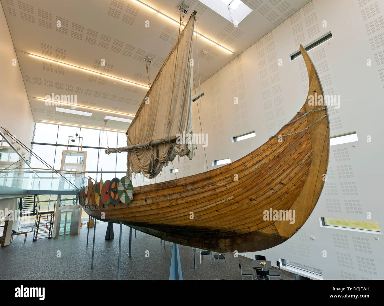 Vikingaheimar or Viking World Museum, Keflavik, Reykjanes Halbinsel, Südwest Island, Iceland Stock Photo