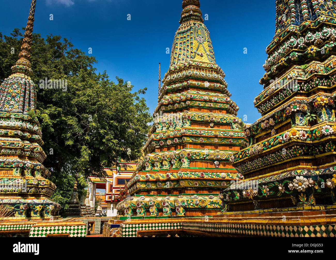 Wat Pho in Bangkok. Stock Photo