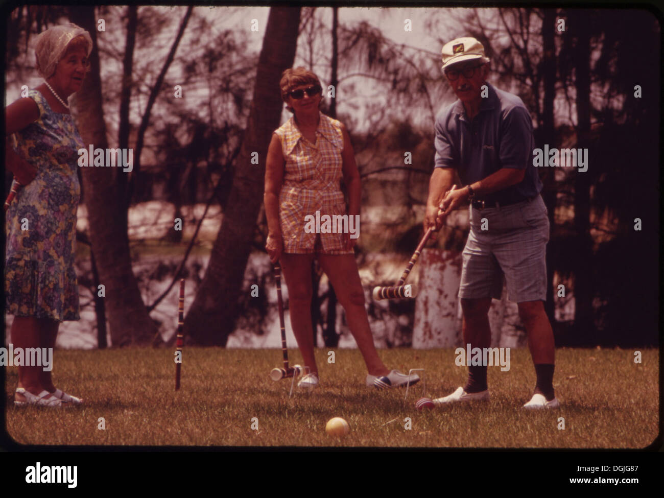 ON THE CROQUET COURT AT CENTURY VILLAGE RETIREMENT COMMUNITY 548580