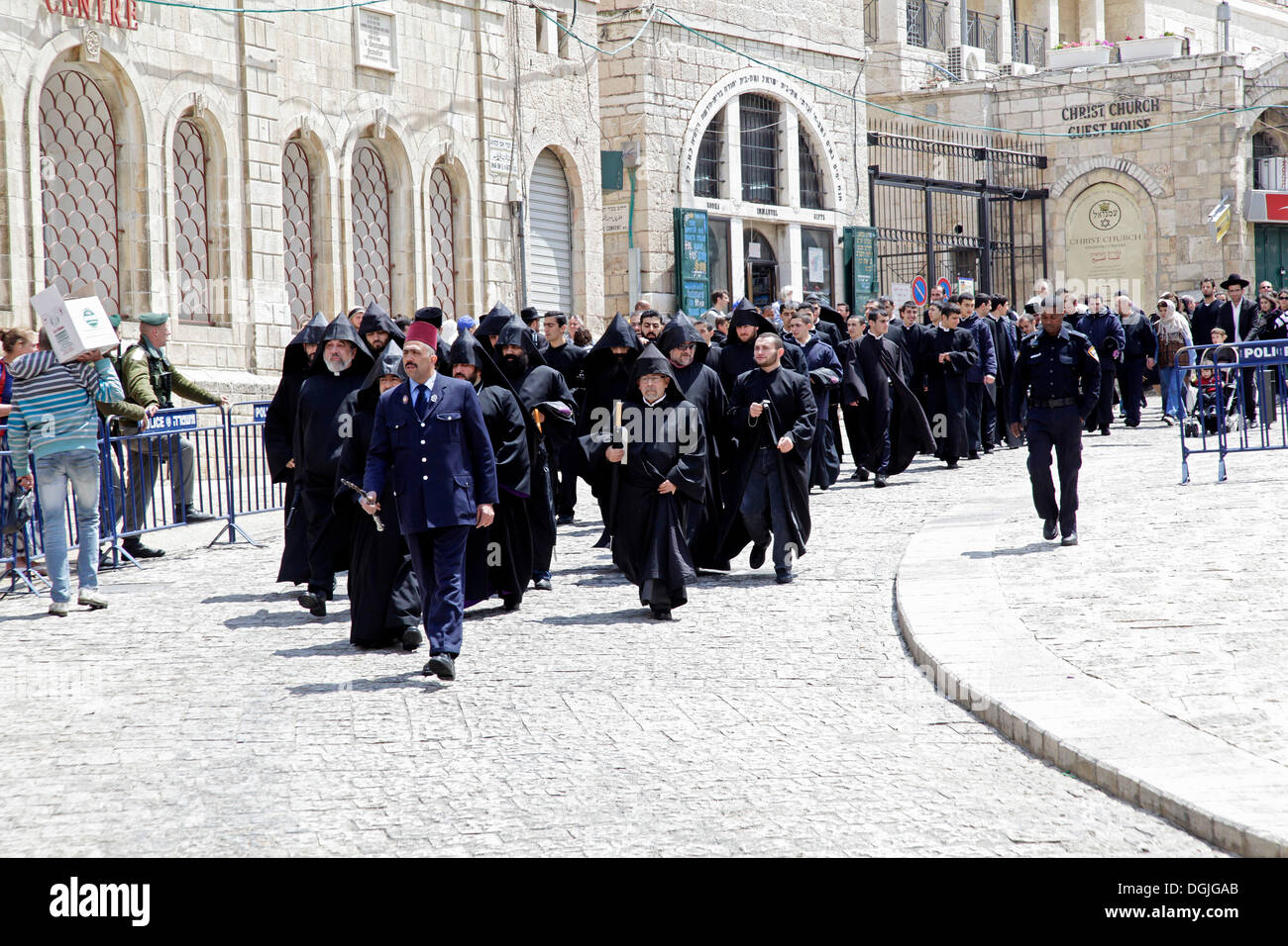 Good Friday procession in Jerusalem, Yerushalayim, Israel, Middle East ...