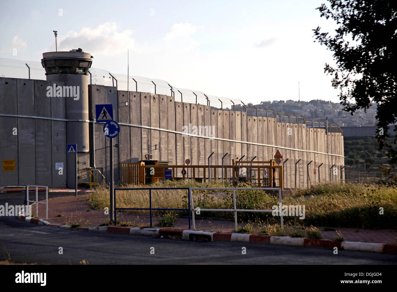Border crossing, Jerusalem side, between Bethlehem, West Bank and Jerusalem, Israel, Middle East Stock Photo