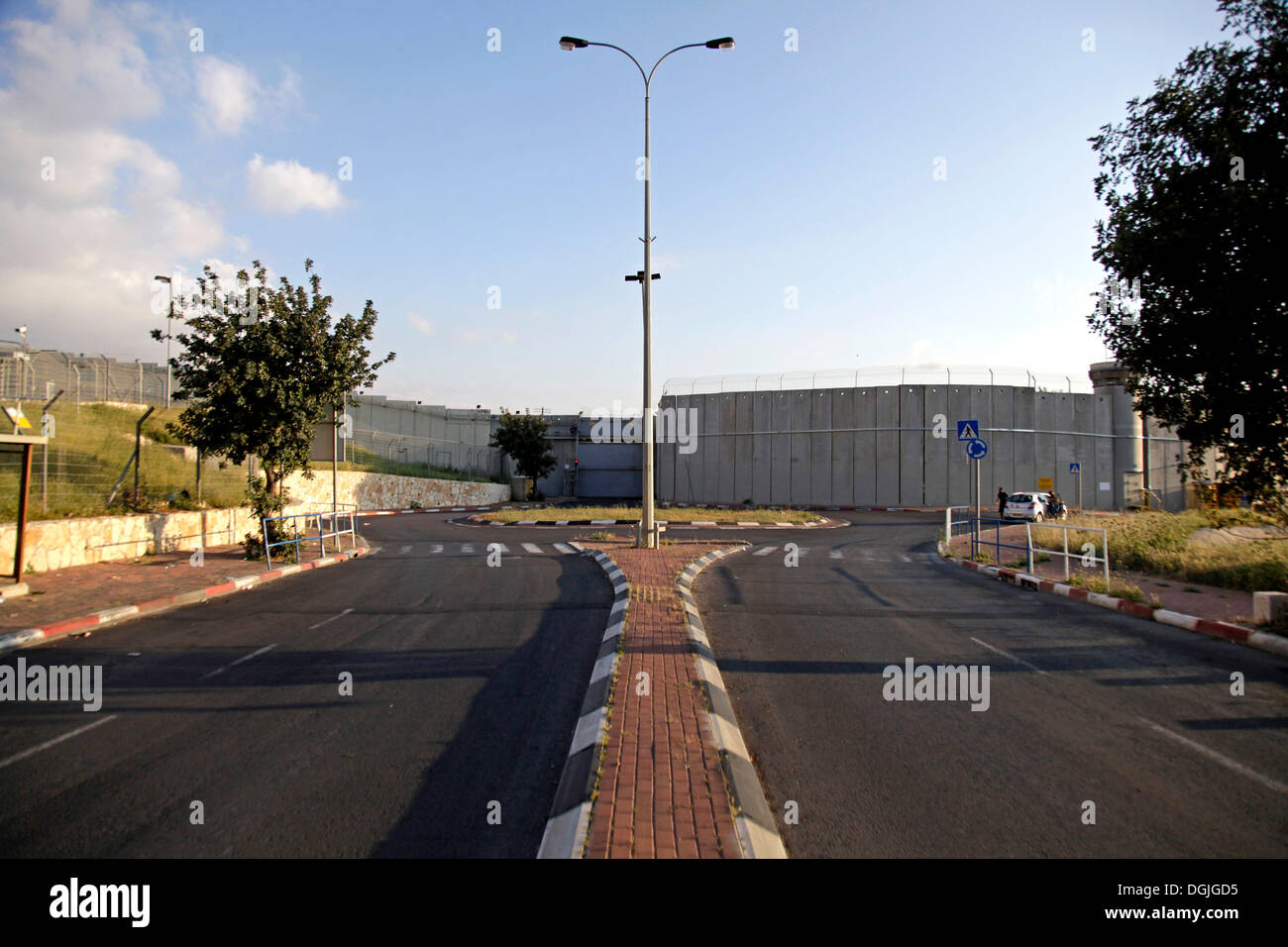 Border crossing, Jerusalem side, between Bethlehem, West Bank and Jerusalem, Israel, Middle East Stock Photo