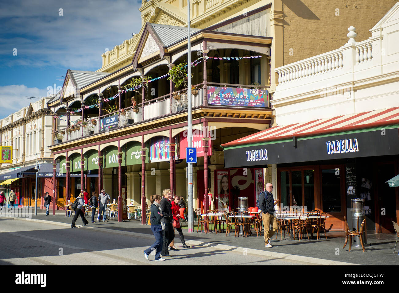 South Terrace in Fremantle. Stock Photo