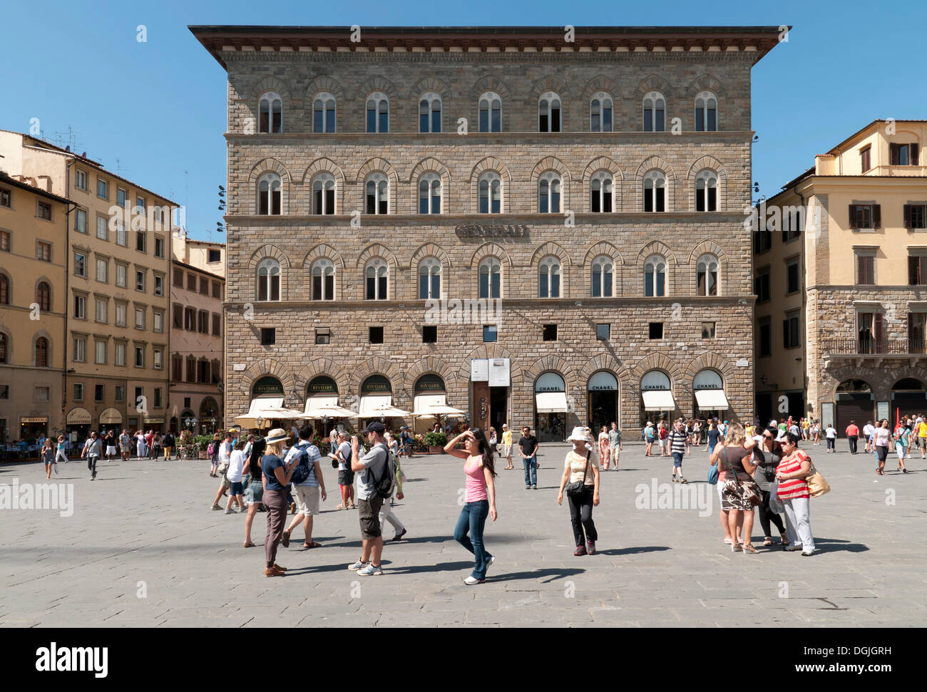 Palazzo delle Assicurazioni Generali, Piazza della Signoria, Florence, Tuscany, Italy, Europe Stock Photo