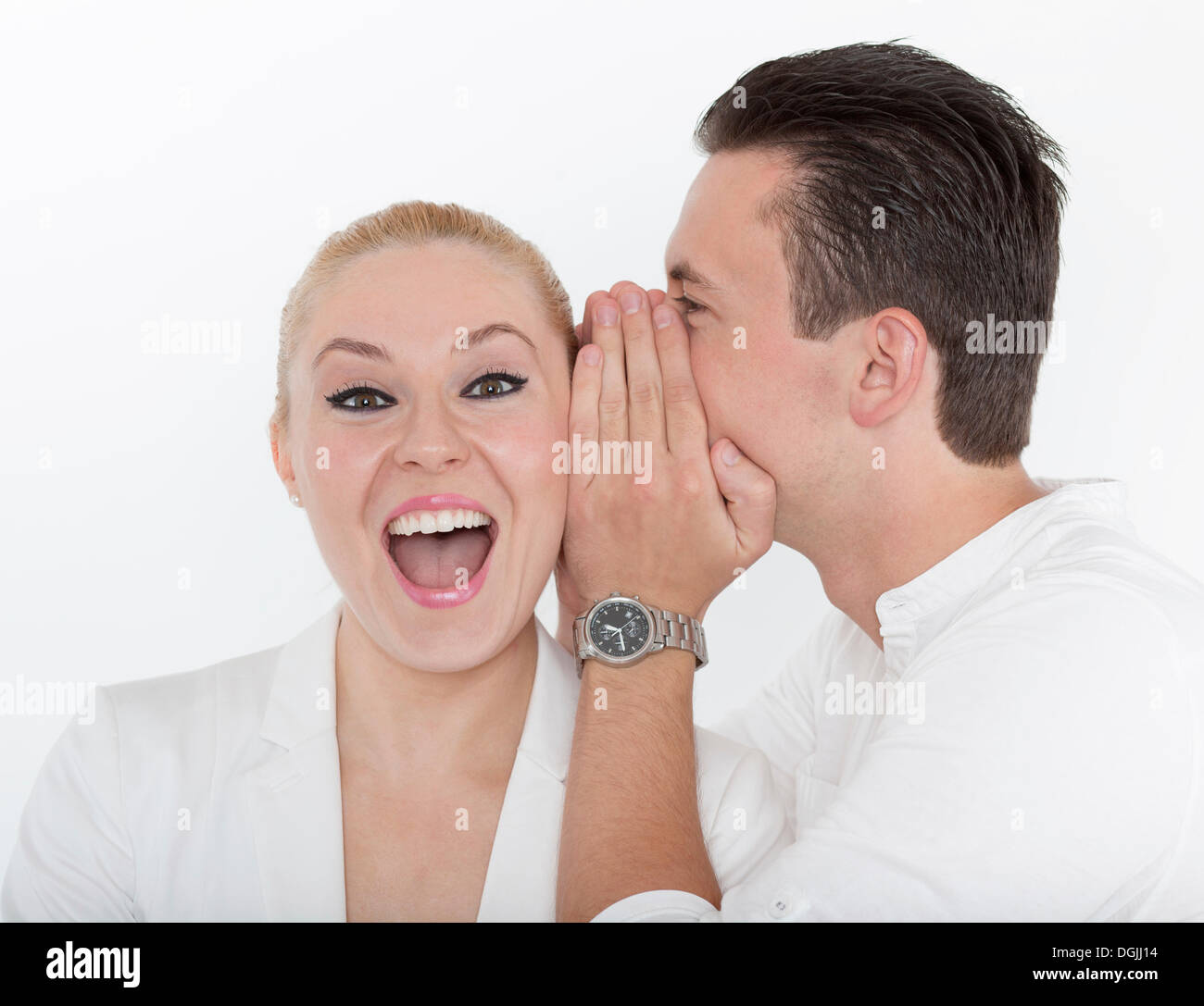 Man whispering. Man whispering