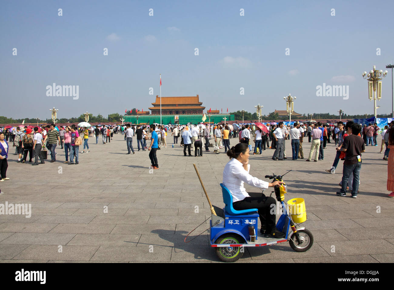 Tiananmen Square, Tiananmen Platz, Beijing, China, People's Republic of China Stock Photo