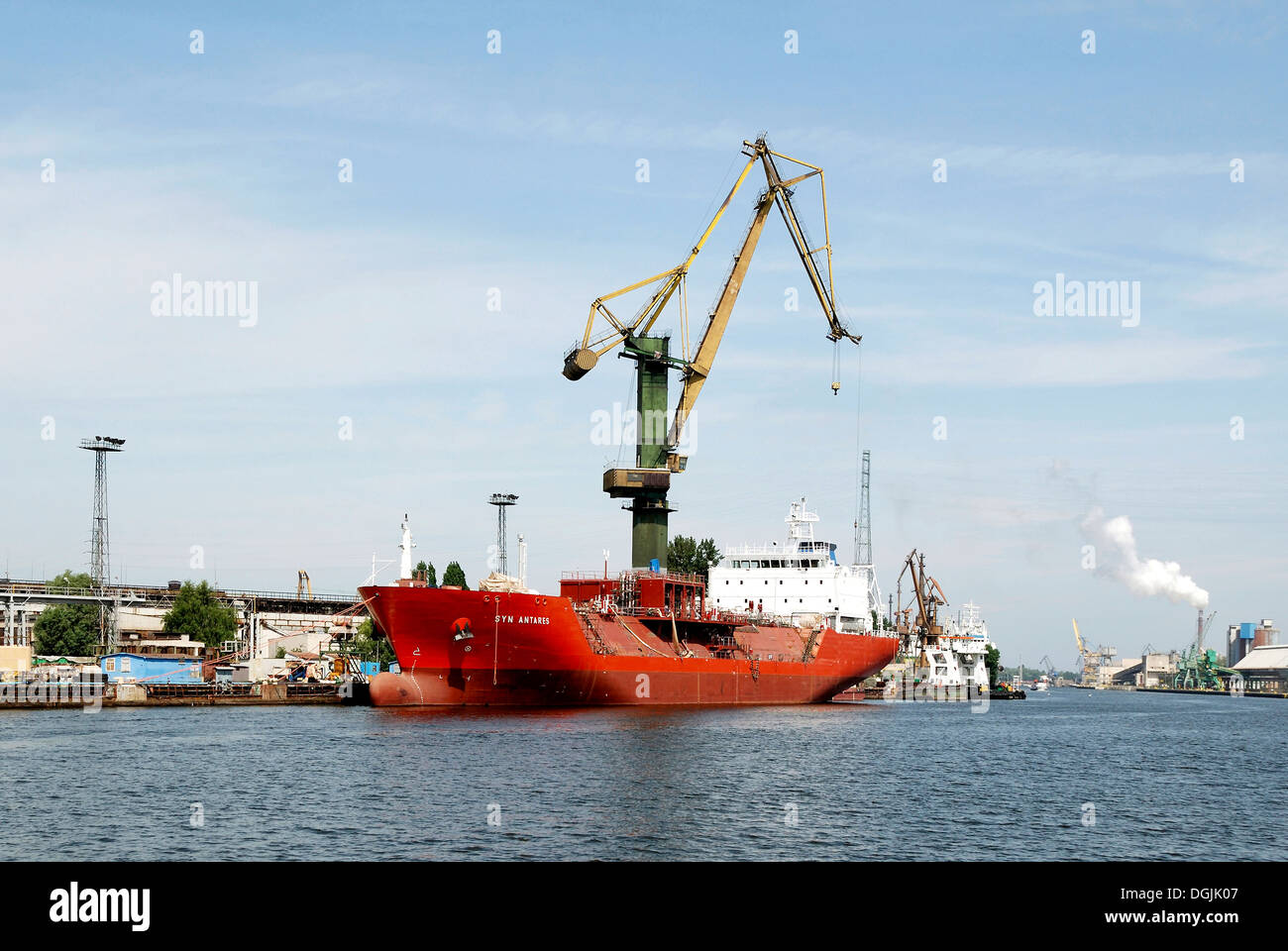 Seaport of Gdansk. Stock Photo