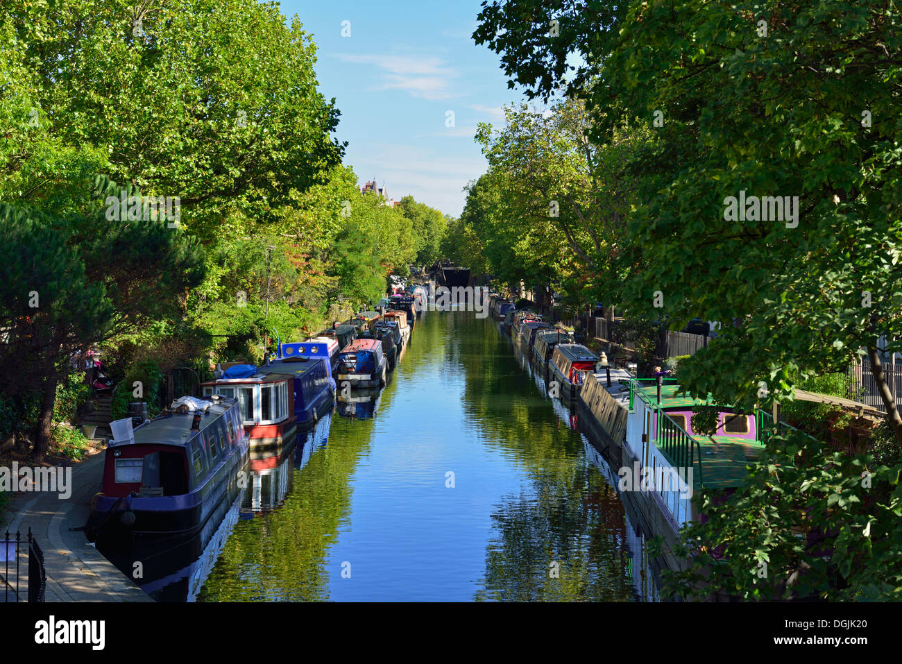 Regent's Canal, Maida Vale, West London, United Kingdom Stock Photo