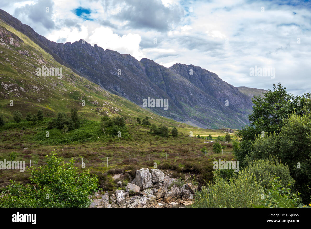 view of the scottish highlands Stock Photo