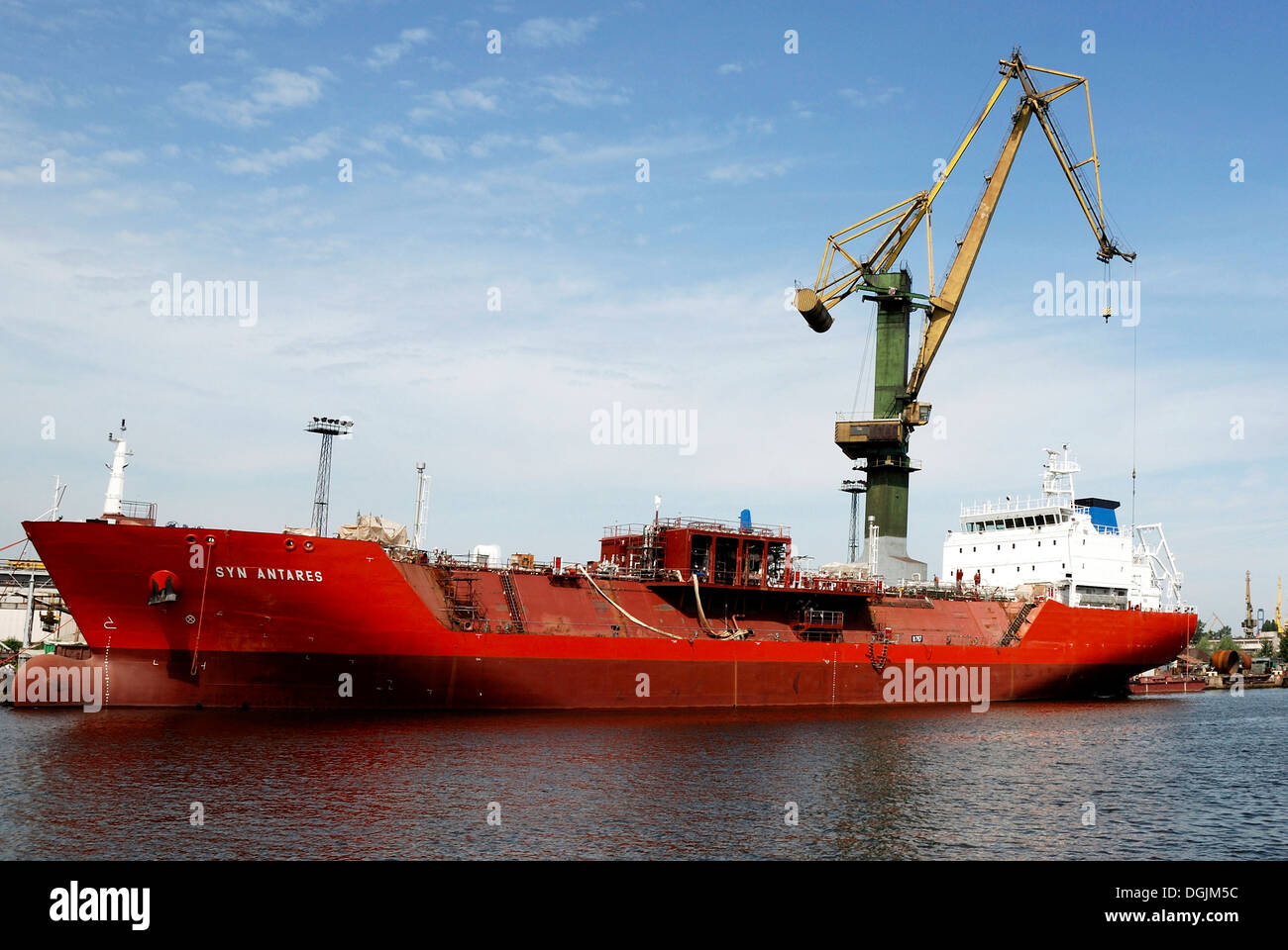 Seaport of Gdansk. Stock Photo
