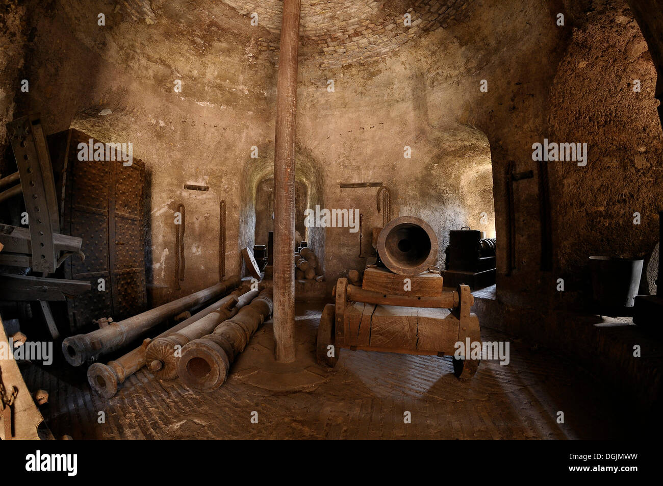 Armoury in the Castel Sant'Angelo, also known as Mausoleum of Hadrian, Rome, Latium region, Italy, Europe Stock Photo
