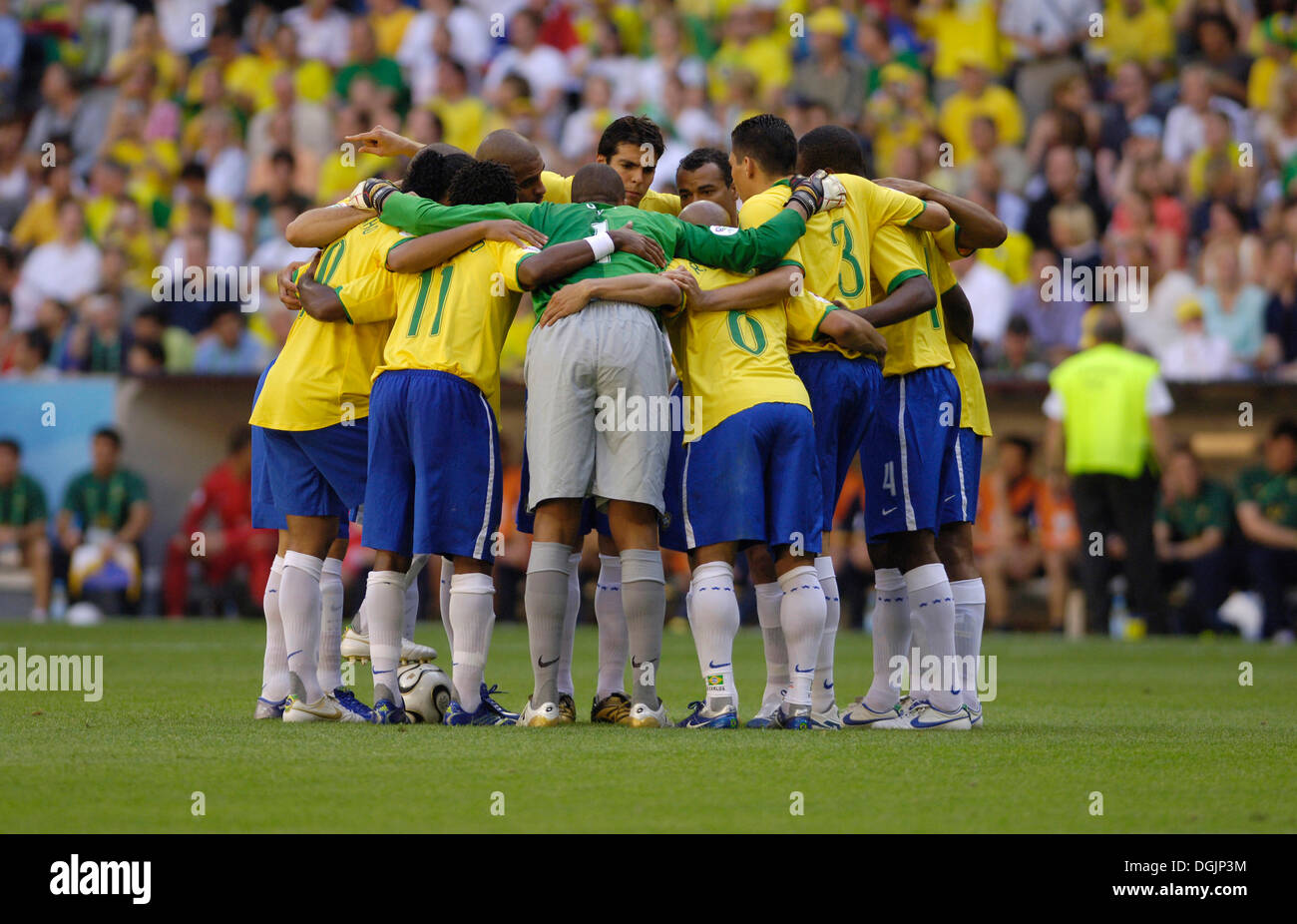Brazilian national football team Selecao at the World Cup 2006 in Germany Stock Photo