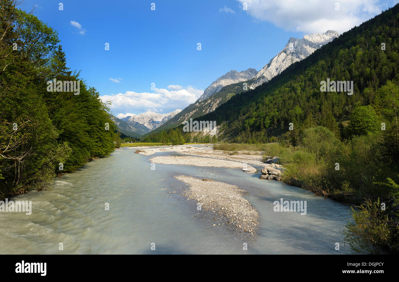 Rissbach River near Hinterriss, Karwendel Mountains, Tyrol, Austria, Europe Stock Photo