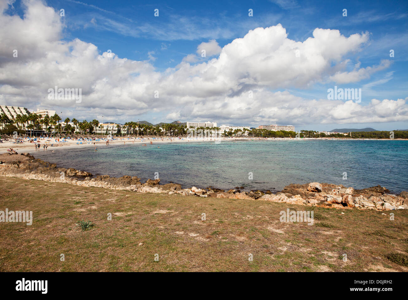 Sa Coma Beach Majorca Stock Photo