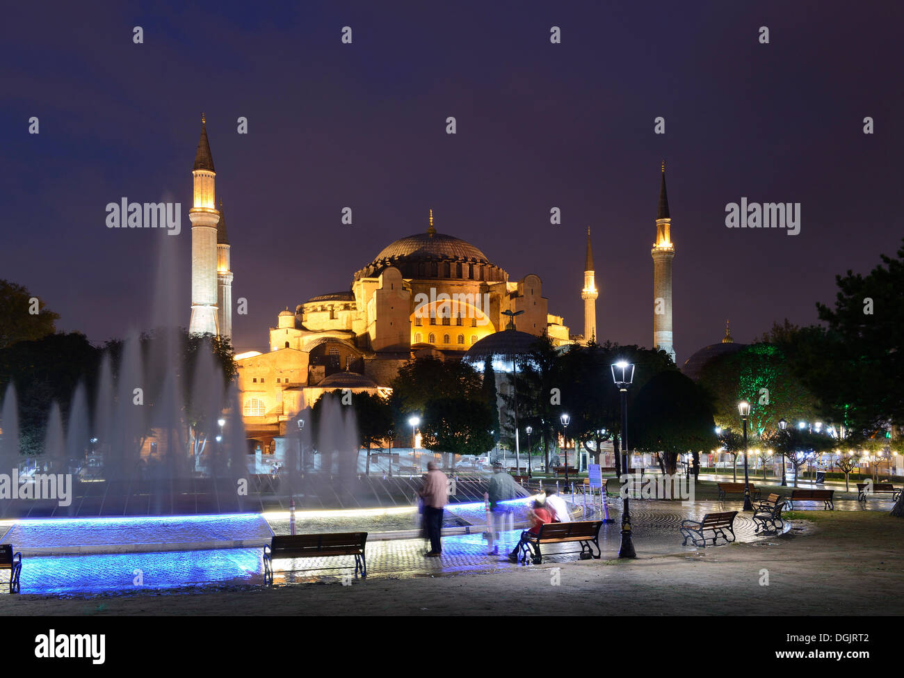 Hagia Sophia, Ayasofya, Sultan Ahmed Park, Istanbul, UNESCO World Cultural Heritage Site, Istanbul, European side Stock Photo