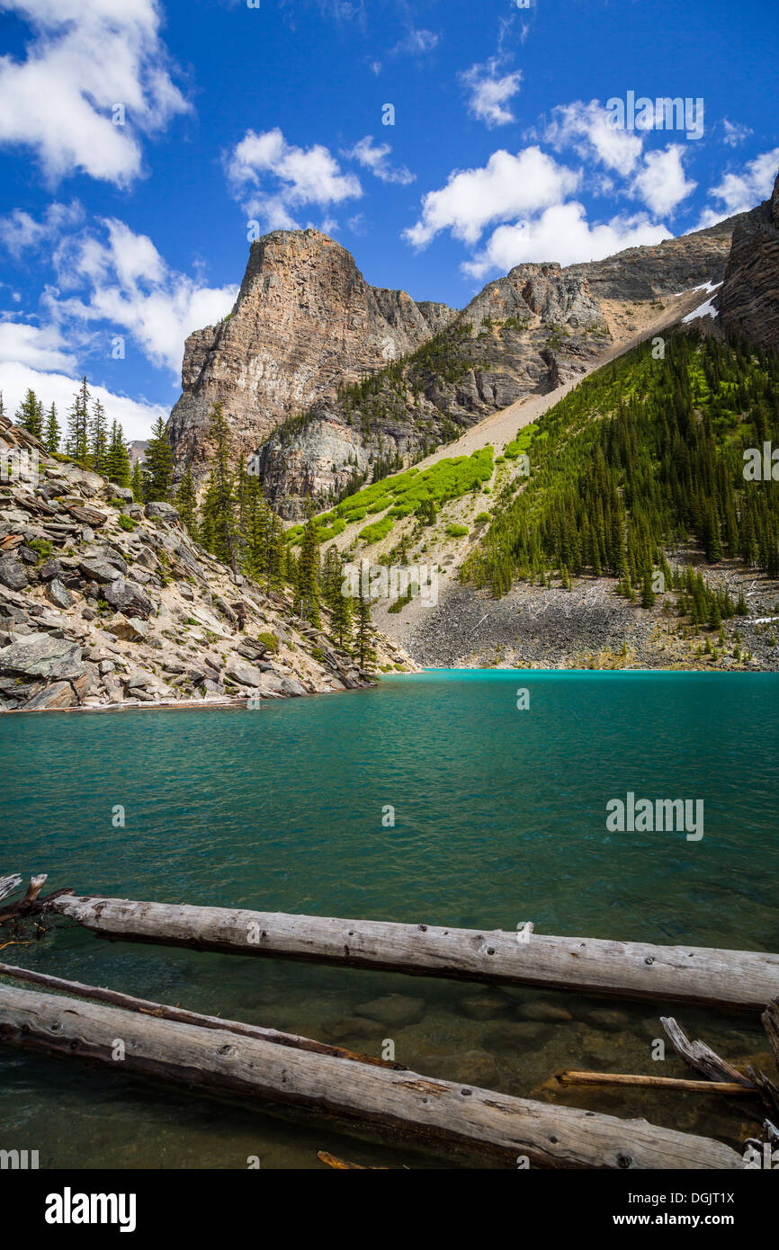 Moraine Lake in Banff National Park, Alberta, Canada. Stock Photo