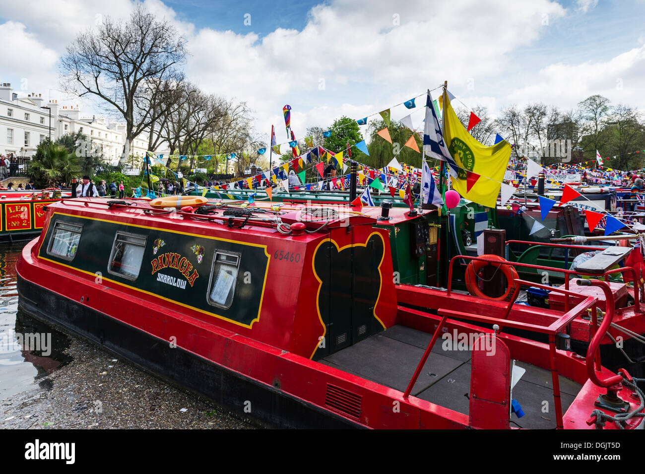The Canalway Cavalcade at Little Venice in London. Stock Photo
