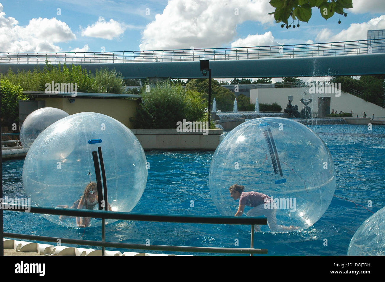 human inside bubble