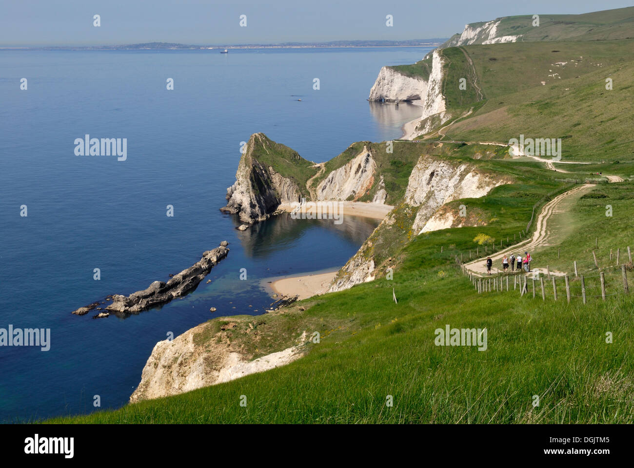 Coastal Walk, Lulworth, Dorset, southern England, England, United Kingdom, Europe Stock Photo