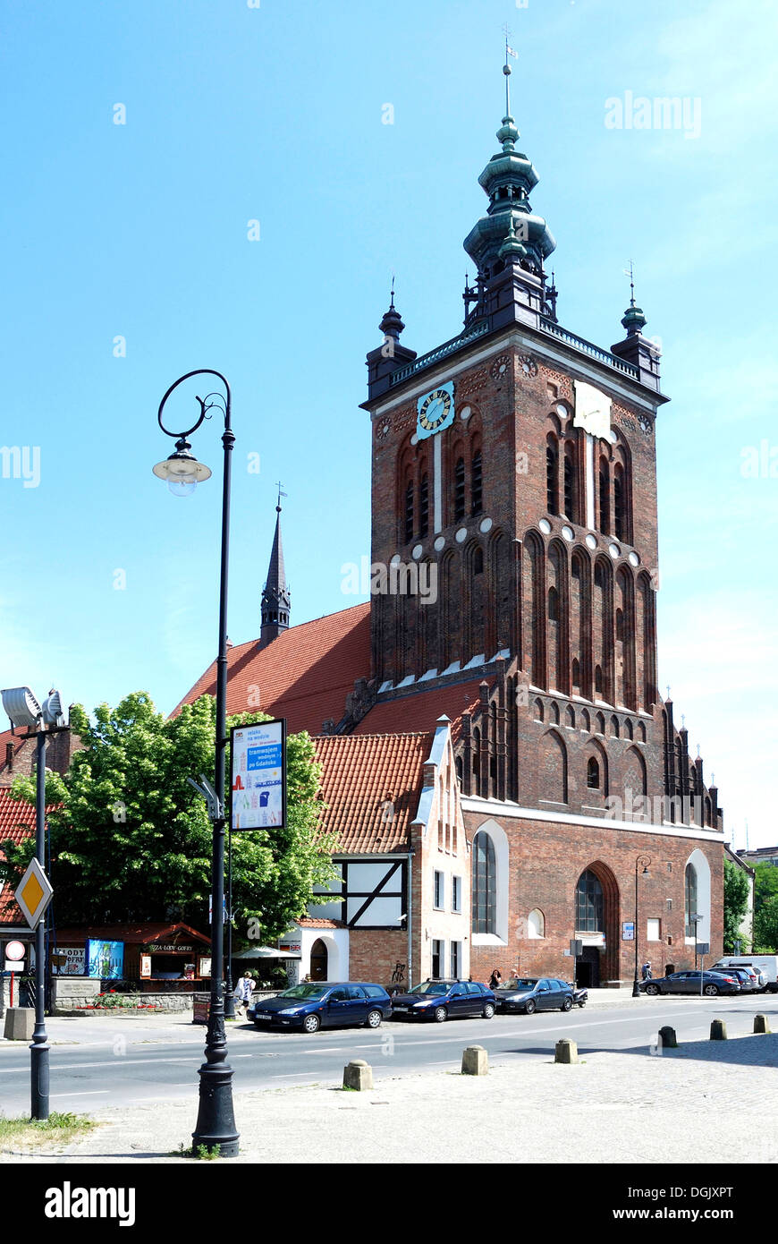 Saint Catherine's Church of Gdansk - Kosciol Katarzyny. Stock Photo