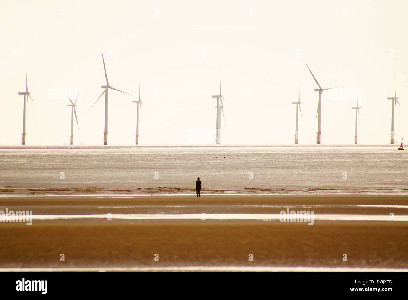 A view of Crosby beach Stock Photo Alamy