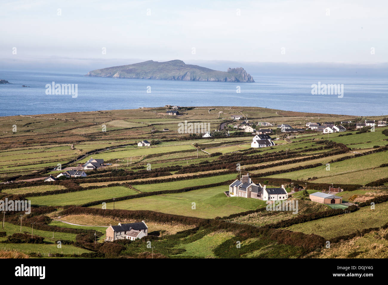 Village houses at Ireland;s most westerly point Dunquin on the Dingle