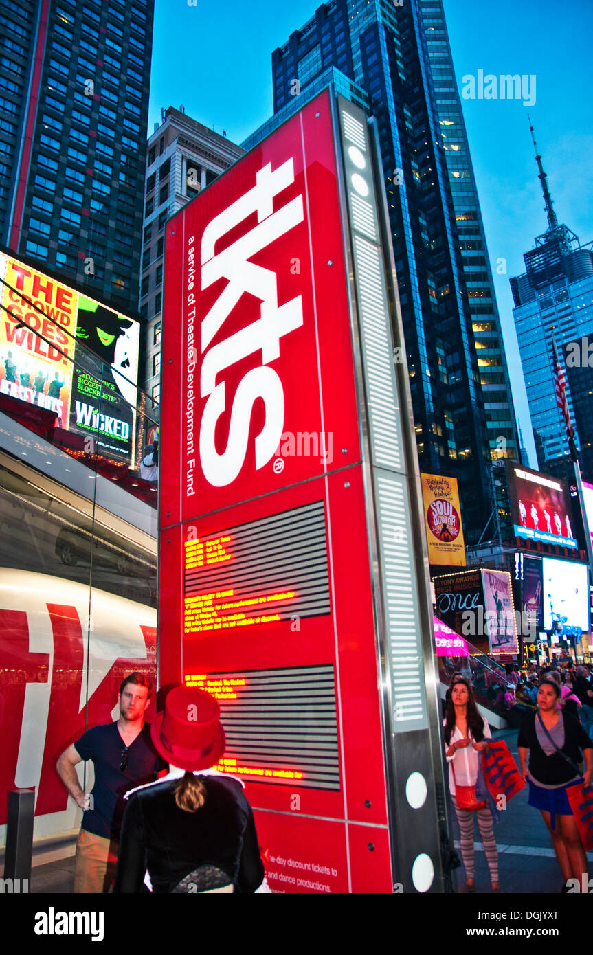 TKTS display in Times Square Manhatten NYC Stock Photo
