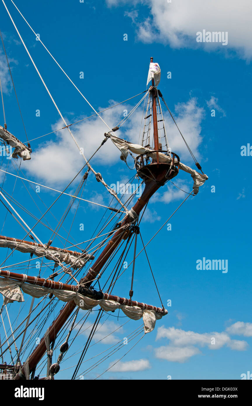 17th century Spanish Galleon Galeon Stock Photo