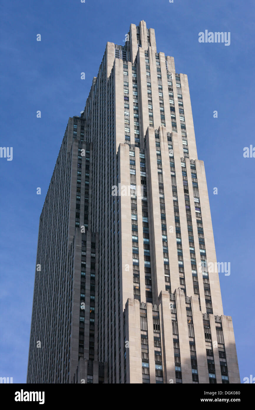 GE building in Rockefeller Center in New York, USA. Stock Photo