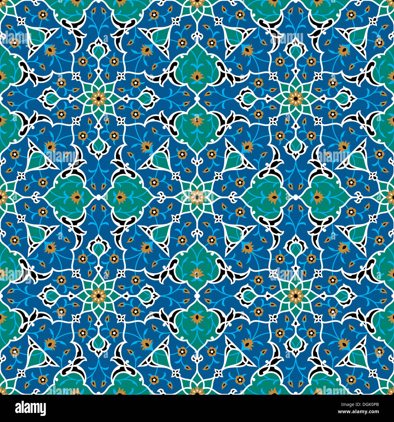 Traditional Arabic Seamless Pattern Stock Photo - Alamy