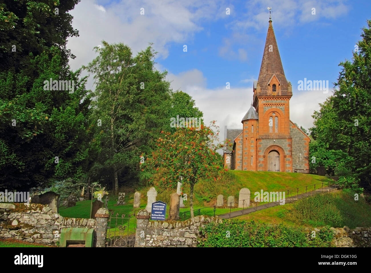 Tweedsmuir Kirk ( Church of Scotland ), Tweeddale, Borders County, Scotland, UK Stock Photo