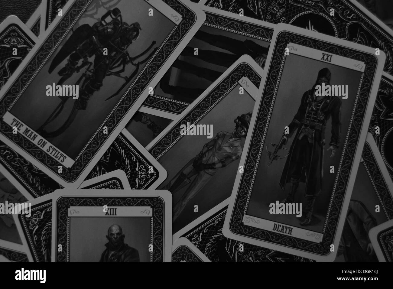Tarot Cards Black And White Stock Photos Images Alamy
