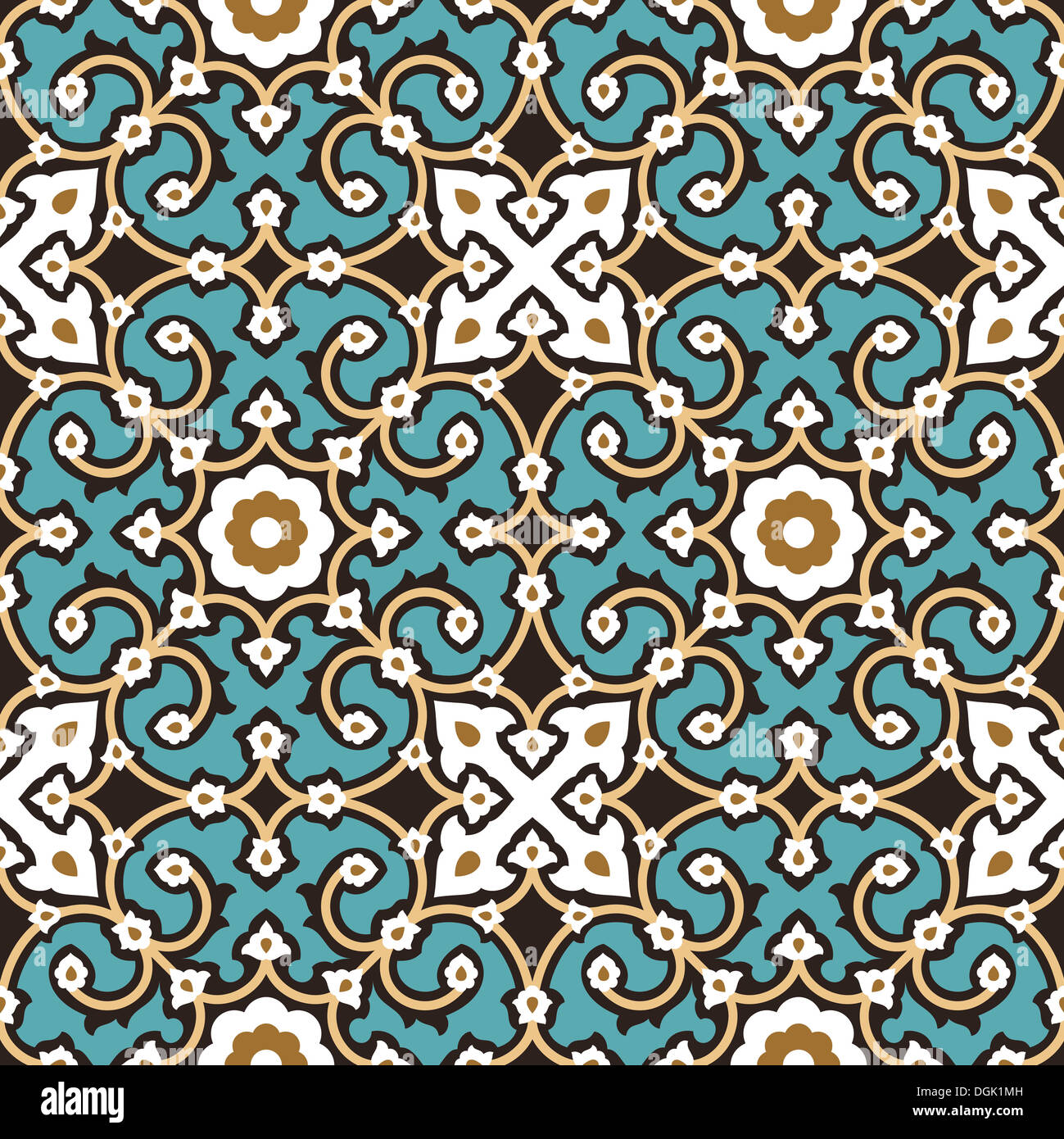 Traditional Arabic Seamless Pattern Stock Photo - Alamy
