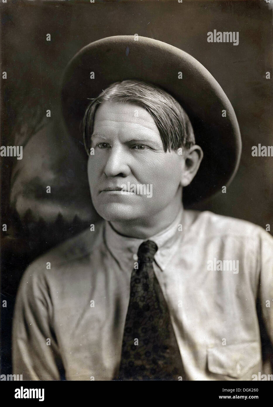 CHARLES MARION RUSSELL (1864-1926) American artist of the Old West photographed in 1907 Stock Photo