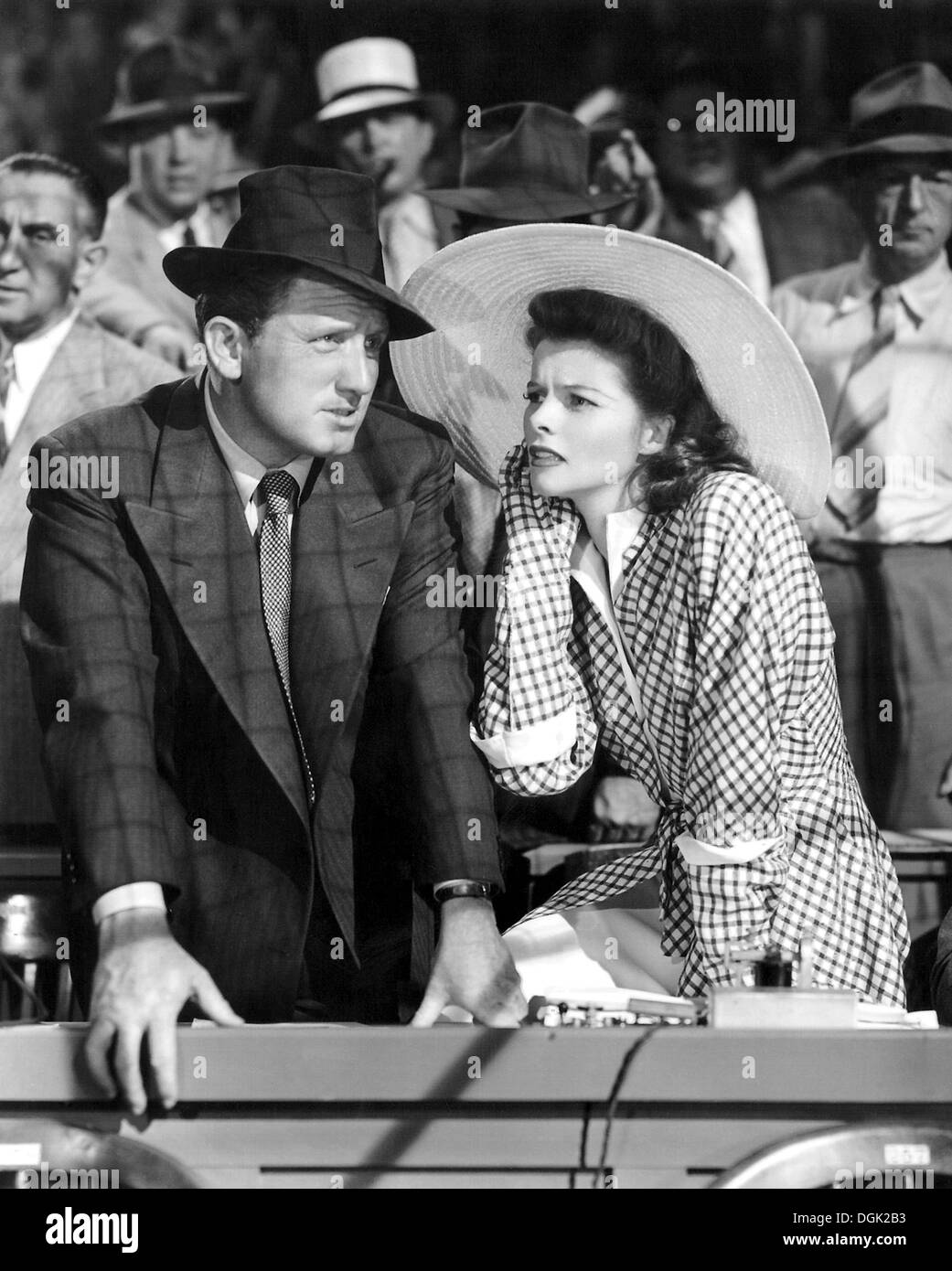 WOMAN OF THE YEAR  1942 MGM film with Katharine Hepburn and Spencer Tracy Stock Photo