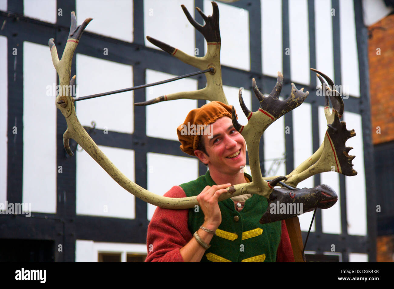 Abbots Bromley Horn Dance, Abbots Bromley, Staffordshire, England Stock Photo