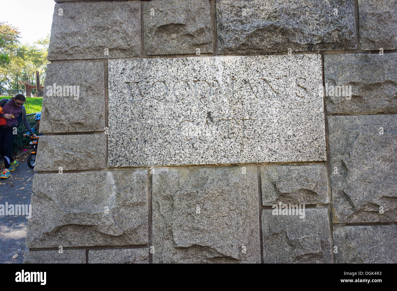 The Woodman's Gate at the East 96th Street entrance to Central Park in